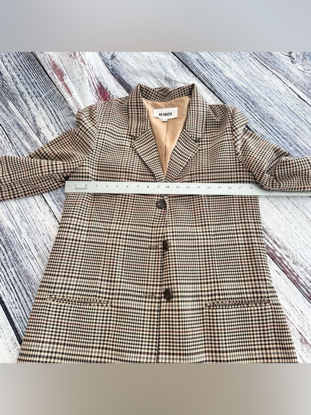 BB Dakota Check This Out Jacket Brown - Picture 7 of 8